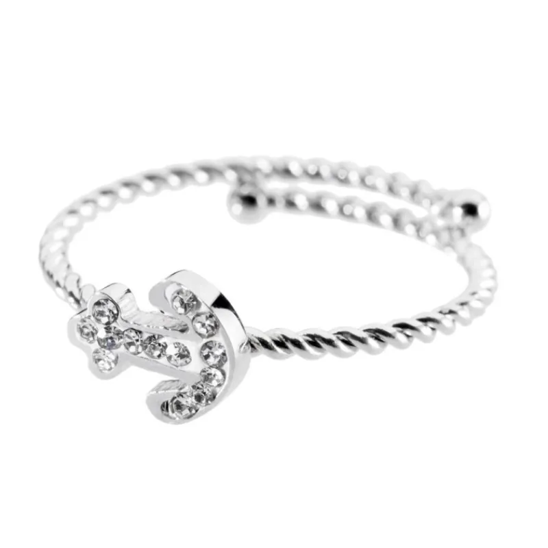 Online Anello con ancora e cristalli Anelli