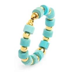Outlet Anello con pietre a rondelle elastico Anelli