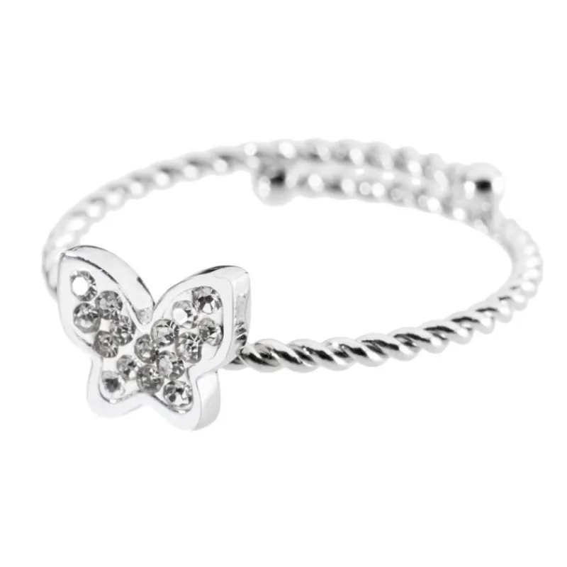 Best Anello farfalla con cristalli Anelli