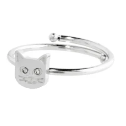 Online Anello gatto con cristalli Anelli