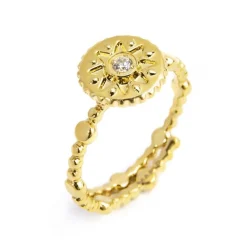New Anello medaglietta con sole Anelli