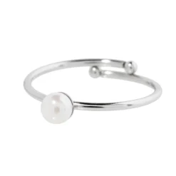 Online Anello perla 4mm Anelli