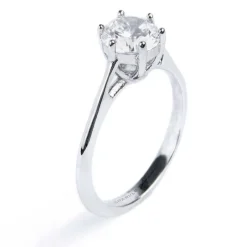 New Anello solitario zircone 6,25mm Anelli
