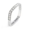 Hot Anello squadrato con zirconi Anelli