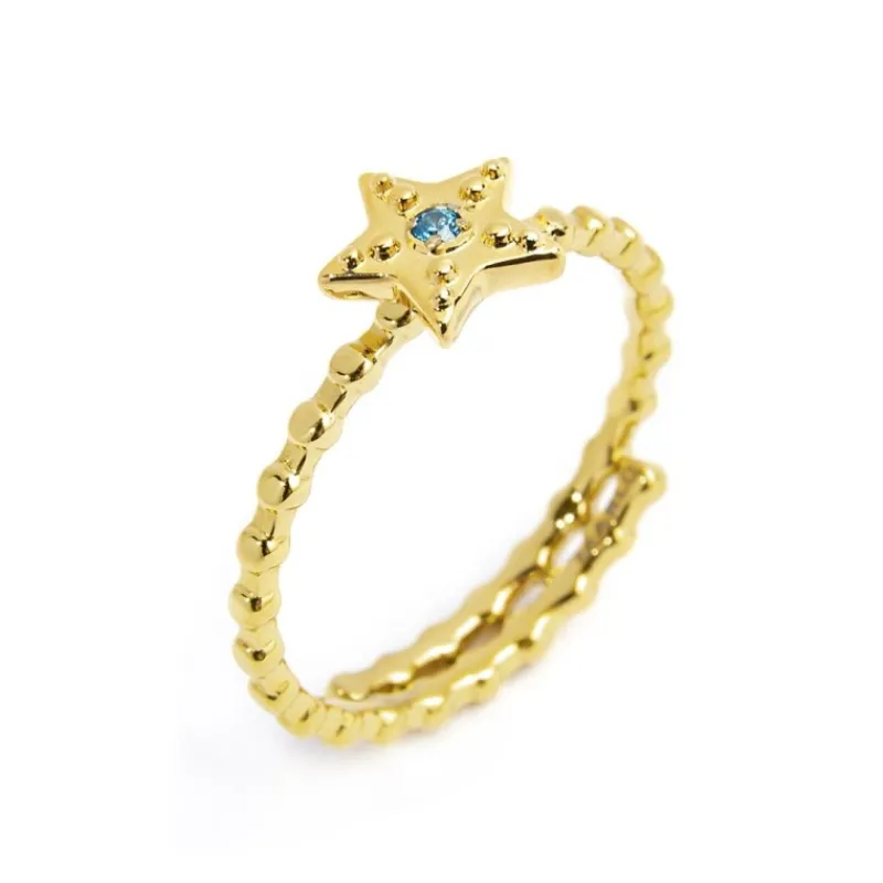 New Anello stella con zircone Anelli