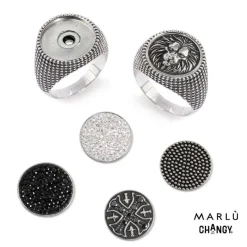 Outlet Anello tondo puntinato changy Changy