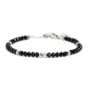 Hot Bracciale agata sfaccettata 4mm Bracciali