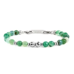 Outlet Bracciale agata sfaccettata 6mm Bracciali