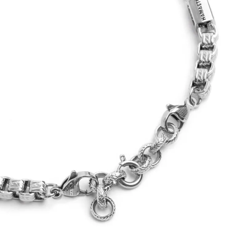 Sale Bracciale catena box con trama Bracciali