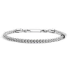 Discount Bracciale catena fishbone 4mm Bracciali