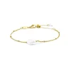 Discount Bracciale catena grumetta con perla ovale centrale Bracciali
