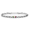 Discount Bracciale catena marine tricolore Bracciali