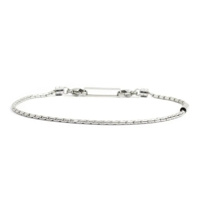 Hot Bracciale catena oval box 2mm Bracciali