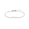 Sale Bracciale catena snake con perla ovale centrale Bracciali