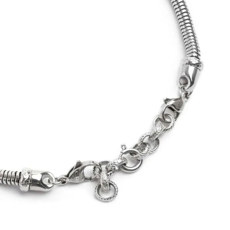 Hot Bracciale catena snake tonda Bracciali
