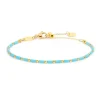 Outlet Bracciale con perline a tubo turchesi ed ematite Bracciali