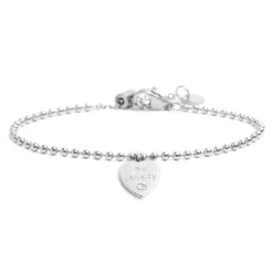 Hot Bracciale con sfere e cuore Bracciali