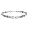 Online Bracciale con sodalite a rondelle e catena marine Bracciali