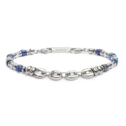 Online Bracciale con sodalite a rondelle e catena marine Bracciali
