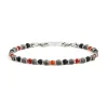 Sale Bracciale corniola rossa e pietra lavica Bracciali