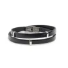 Discount Bracciale cuoio due giri Bracciali