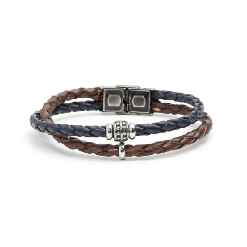 Hot Bracciale cuoio incrociato Bracciali