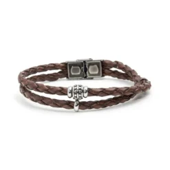 Hot Bracciale cuoio incrociato Bracciali
