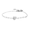 Online Bracciale cuore cristalli con perle Bracciali
