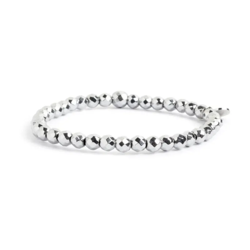 Clearance Bracciale elastico sfere sfacettate 4mm Bracciali