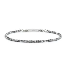 Discount Bracciale ematite sfaccettata e liscia Bracciali