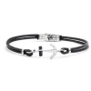Fashion Bracciale in pelle con ancora Bracciali