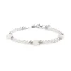 Clearance Bracciale perle con rosa in madreperla Bracciali