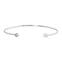 Online Bracciale rigido con perla Bracciali