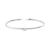 Clearance Bracciale rigido con zircone 5,25mm centrale e zirconi alle estremità Bracciali