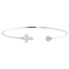 Online Bracciale rigido croce con cristalli Bracciali