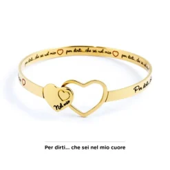 New Bracciale rigido cuore Bracciali