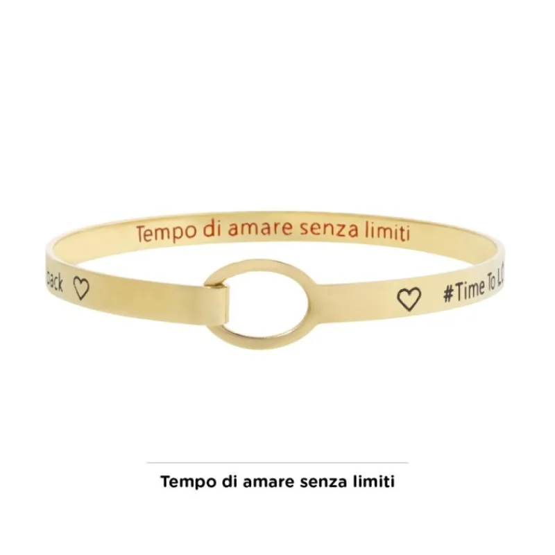Sale Bracciale rigido cuore Bracciali