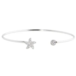 Discount Bracciale rigido stella marina con cristalli Bracciali