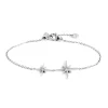 Fashion Bracciale rosa dei venti doppio pendente Bracciali