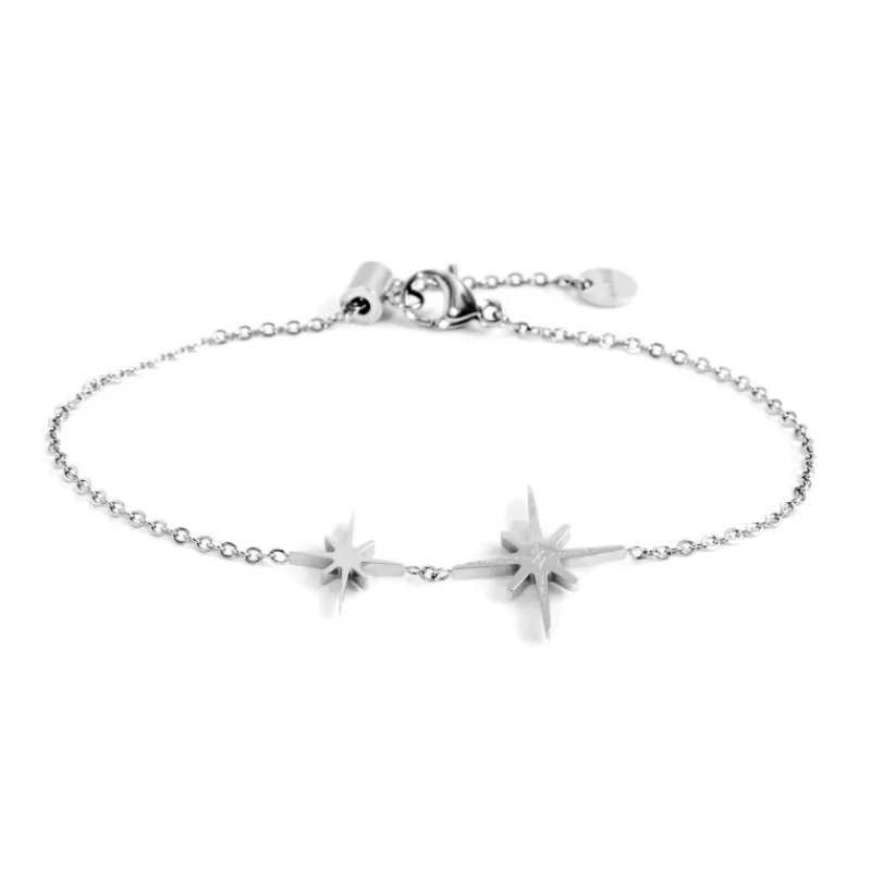 Fashion Bracciale rosa dei venti doppio pendente Bracciali
