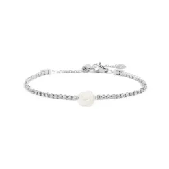 Outlet Bracciale tennis con rosa in madreperla Bracciali