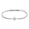 Outlet Bracciale tennis rosa dei venti Bracciali