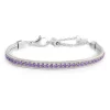 Discount Bracciale tennis zirconi baguette catena snake squadrata Bracciali