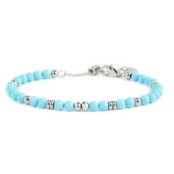 Best Bracciale turchese sfaccettato Bracciali