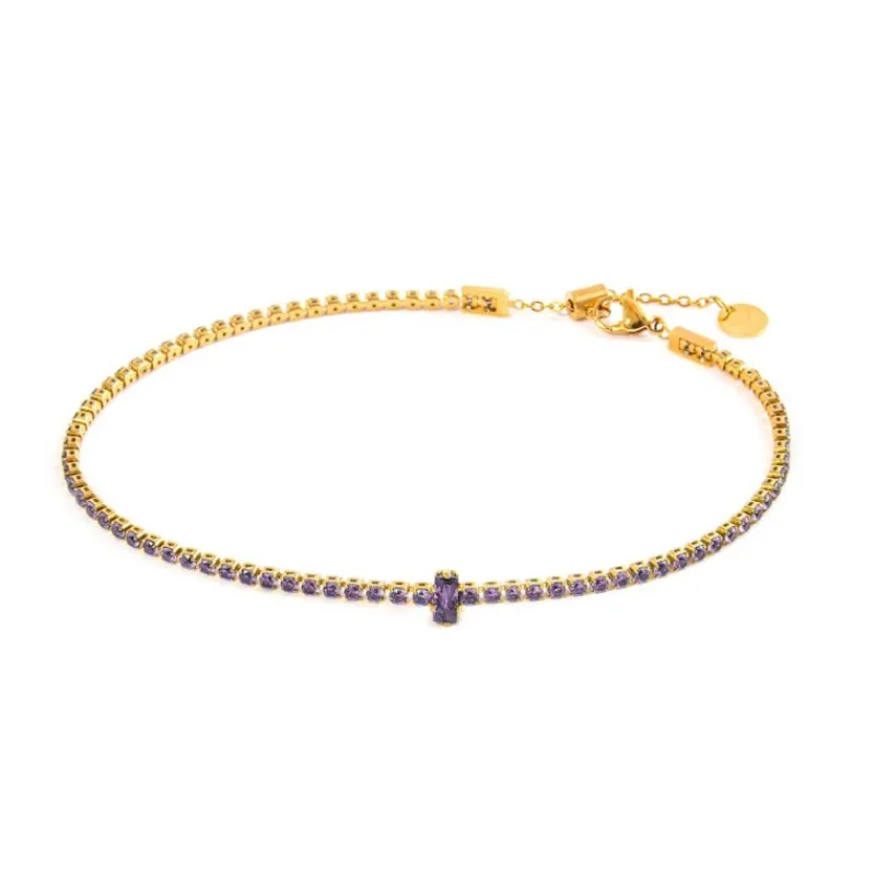 Hot Cavigliera tennis zircone centrale Cavigliere