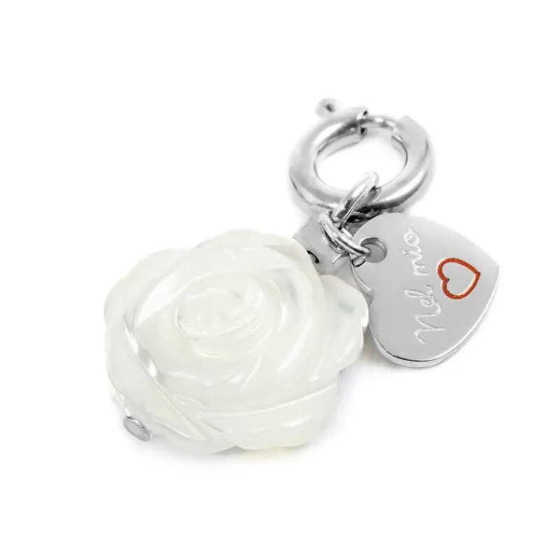 Hot Charm con rosa in madreperla Charms