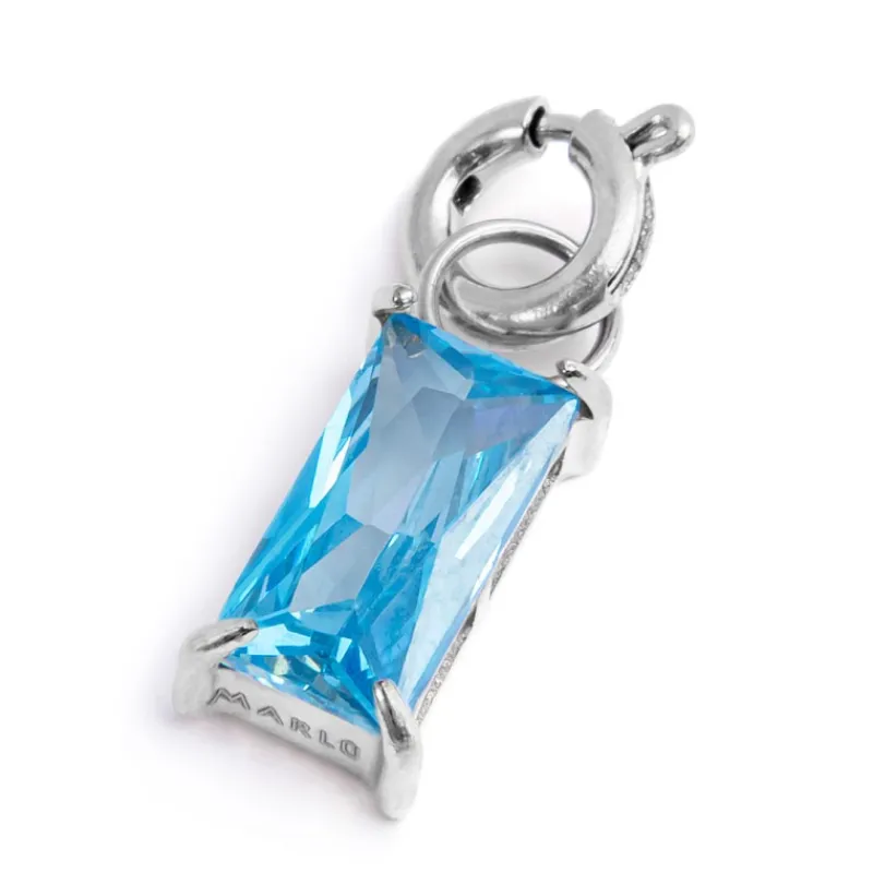 Discount Charm con zircone baguette Charms
