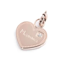 Outlet Charm cuore mamma con zircone Charms