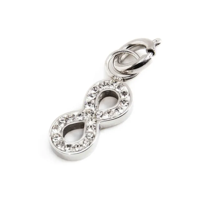 New Charm infinito con cristalli Charms