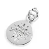 Outlet Charm medaglietta rosa dei venti e cristalli Charms